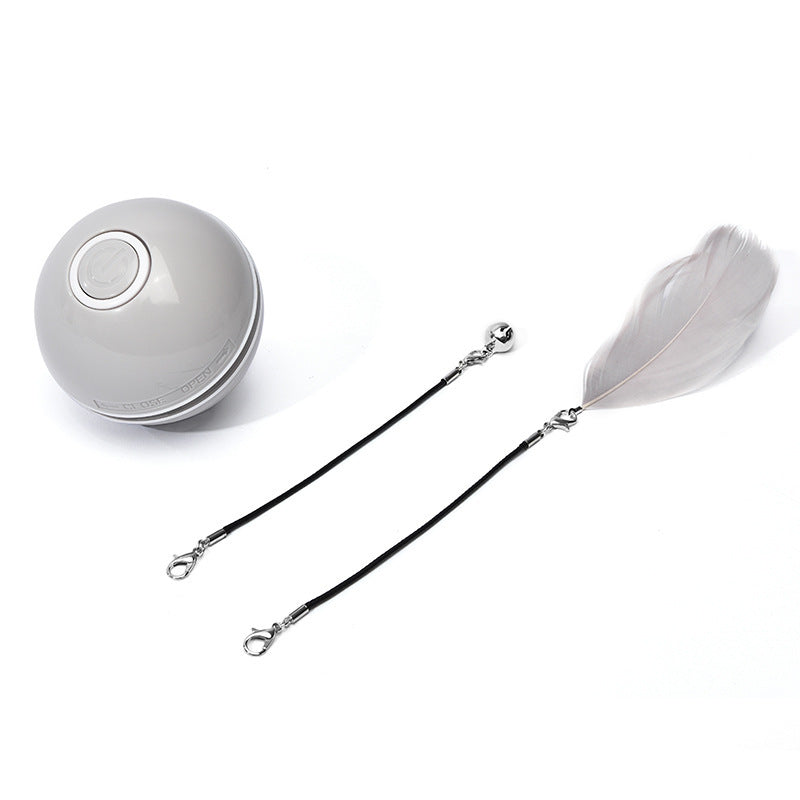 Rechargeable Auto-Rolling LED Light Cat Ball