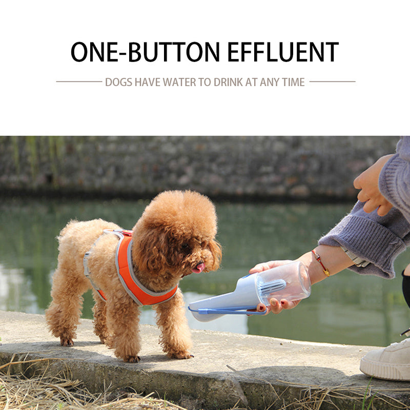 Portable Pet Water Bottle & Feeder for Dogs and Cats