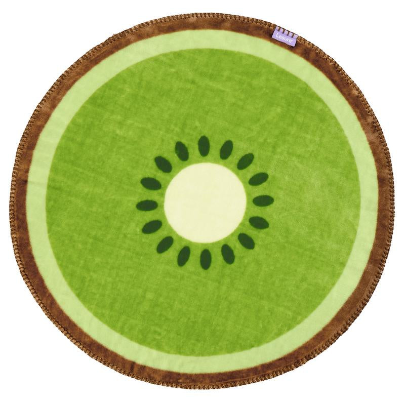 esure Calming Fruit Pattern Puppy Blanket – Soft & Cozy 350GSM Flannel Pet Throw for Small Dogs, Cute Round Blanket Gift for Puppies
