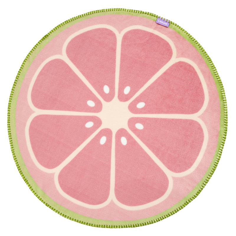 esure Calming Fruit Pattern Puppy Blanket – Soft & Cozy 350GSM Flannel Pet Throw for Small Dogs, Cute Round Blanket Gift for Puppies