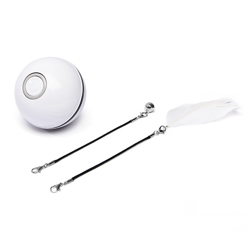 Rechargeable Auto-Rolling LED Light Cat Ball