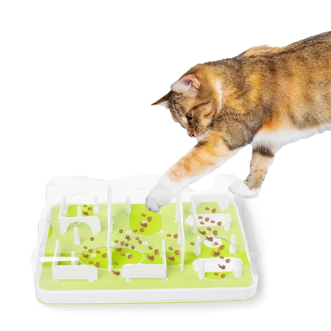 Interactive Cat Treat Dispenser Puzzle Toy & Slow Feeder for Kitty IQ Training & Mental Stimulation, Kitty Enrichment Toys for Indoor Cats, Puzzle