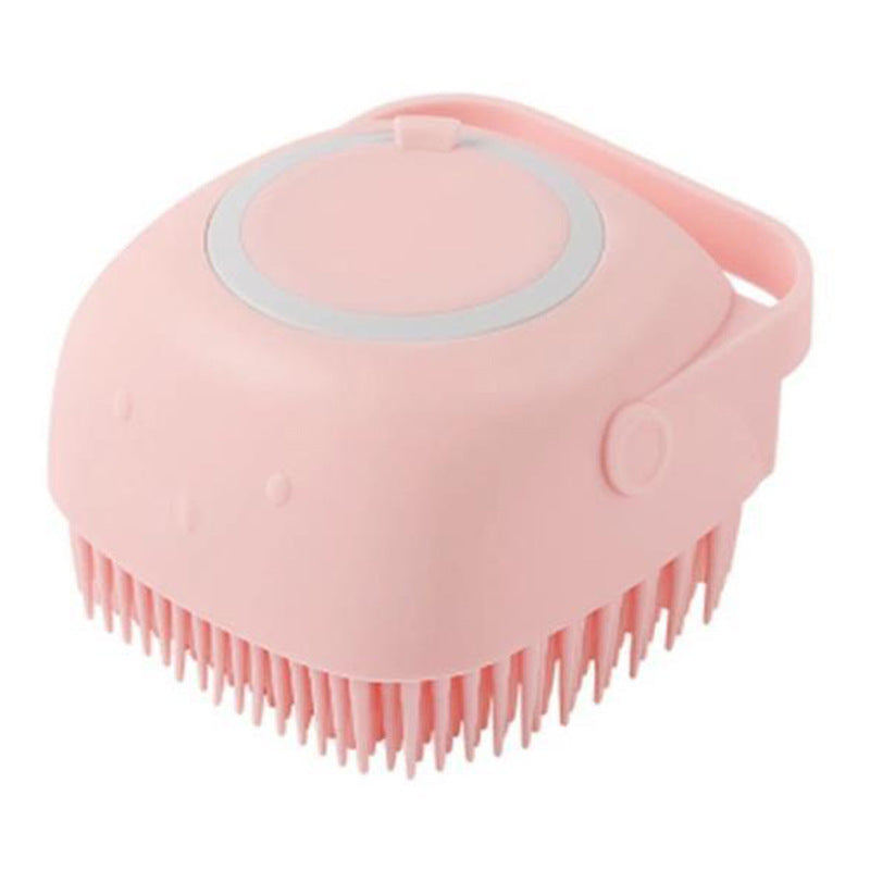 Dog and Cat Grooming Silicone Bath Brush - Gentle Massage Brush for Cleaning and Shampooing