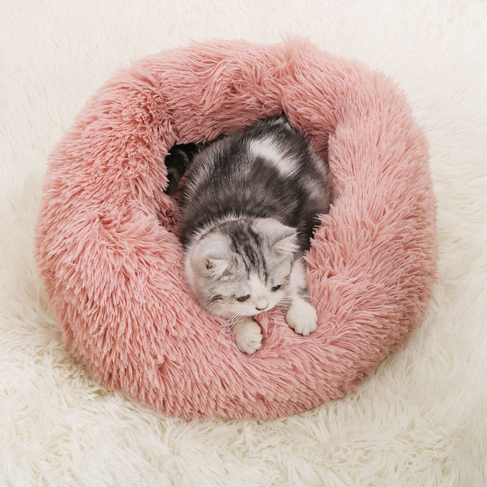 Round Plush Pet Bed