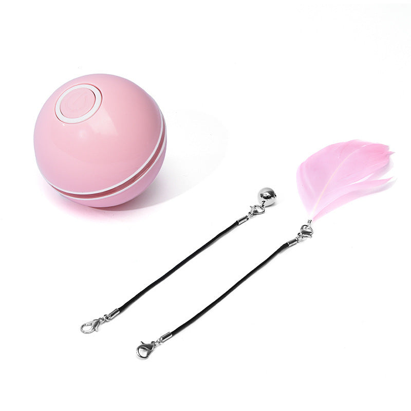 Rechargeable Auto-Rolling LED Light Cat Ball
