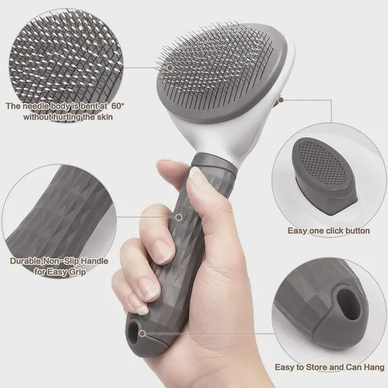 Pet Dog Brush Cat Comb Self Cleaning Pet Hair Remover Brush for Dogs Cats Grooming Tools Pets Dematting Comb Dogs Accessories