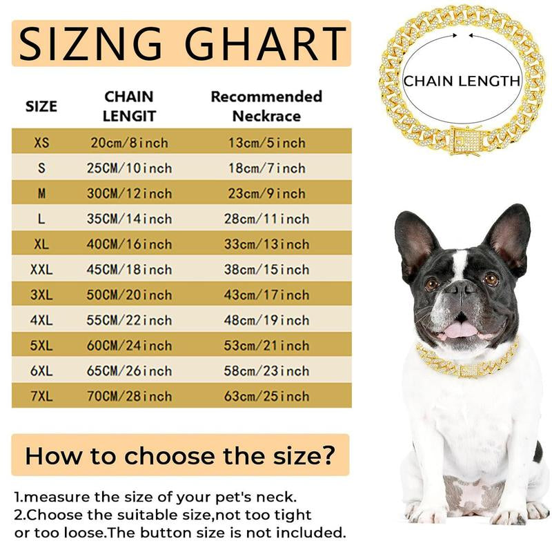 Rhinestone Embellished Pet Collar, Punk Style Fashionable Collar for Small & Medium Dogs and Cats, Stylish Pet Accessories