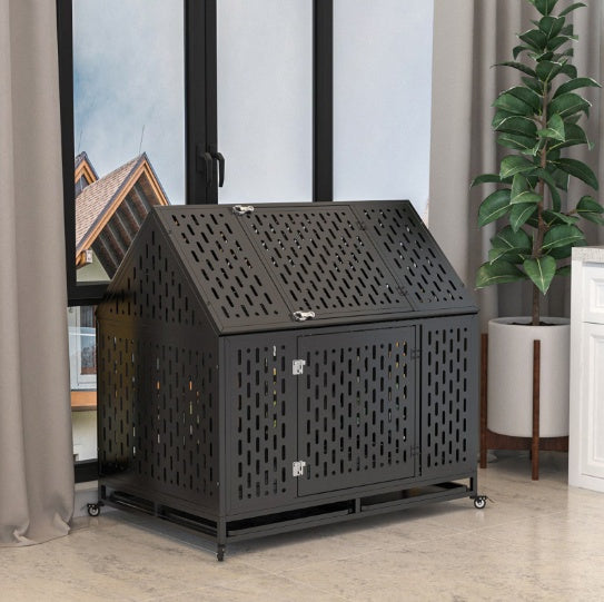 Indestructible Dog Crate – Sturdy Pet Toyery Kennel for Large Dogs