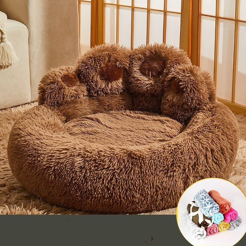 Soft & Durable Pet Sofa Bed for Medium to Large Dogs - Fleece-Lined Comfort