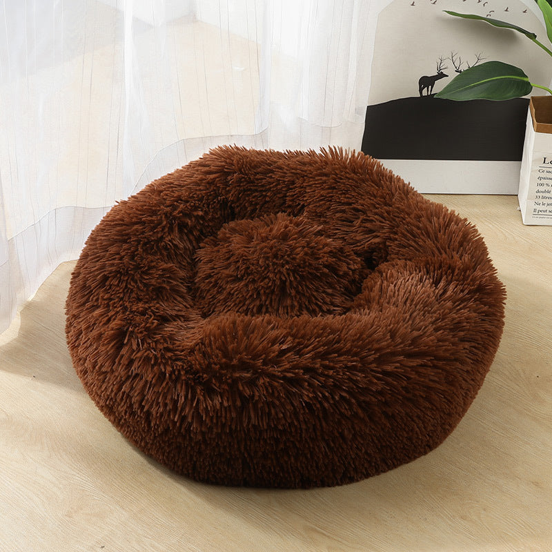 Round Plush Pet Bed