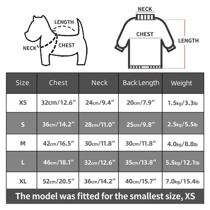 Cozy Knit Dog Sweater, Turtleneck Pullover for Small Dogs & Cats, Warm Winter Pet Clothing, Fashionable Soft Knit Outfit for Pets