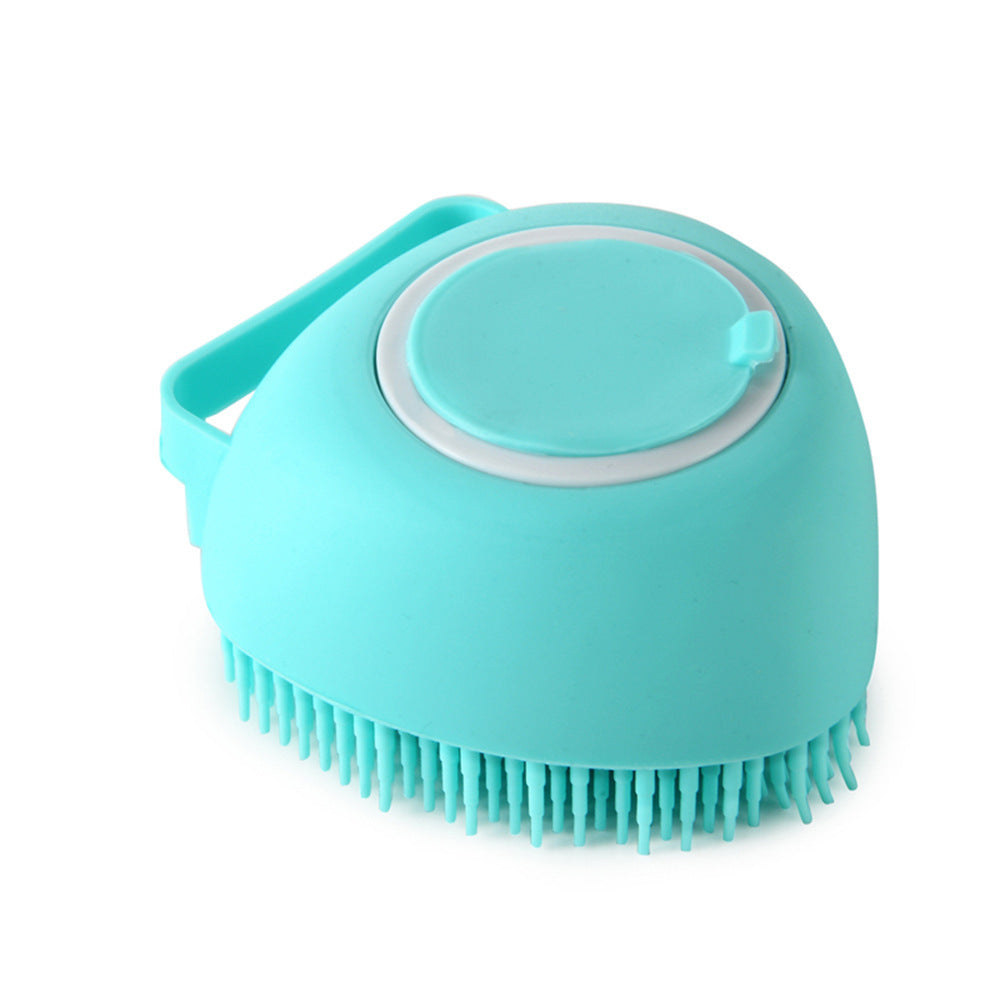 Dog and Cat Grooming Silicone Bath Brush - Gentle Massage Brush for Cleaning and Shampooing