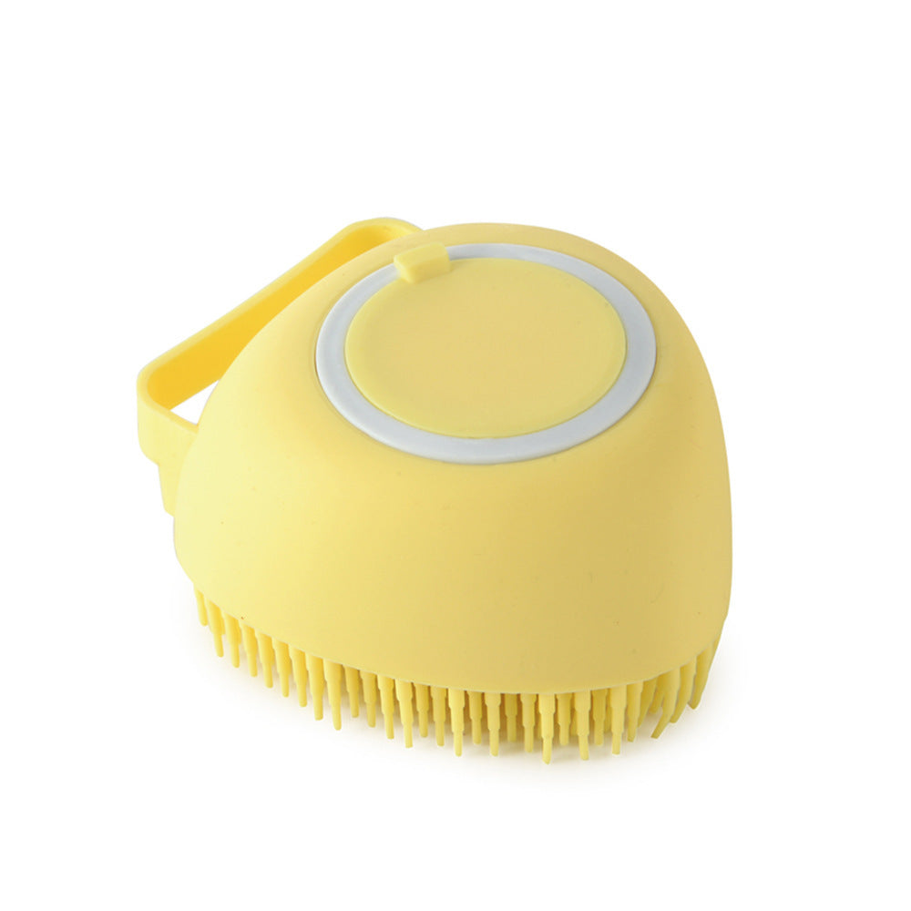 Dog and Cat Grooming Silicone Bath Brush - Gentle Massage Brush for Cleaning and Shampooing