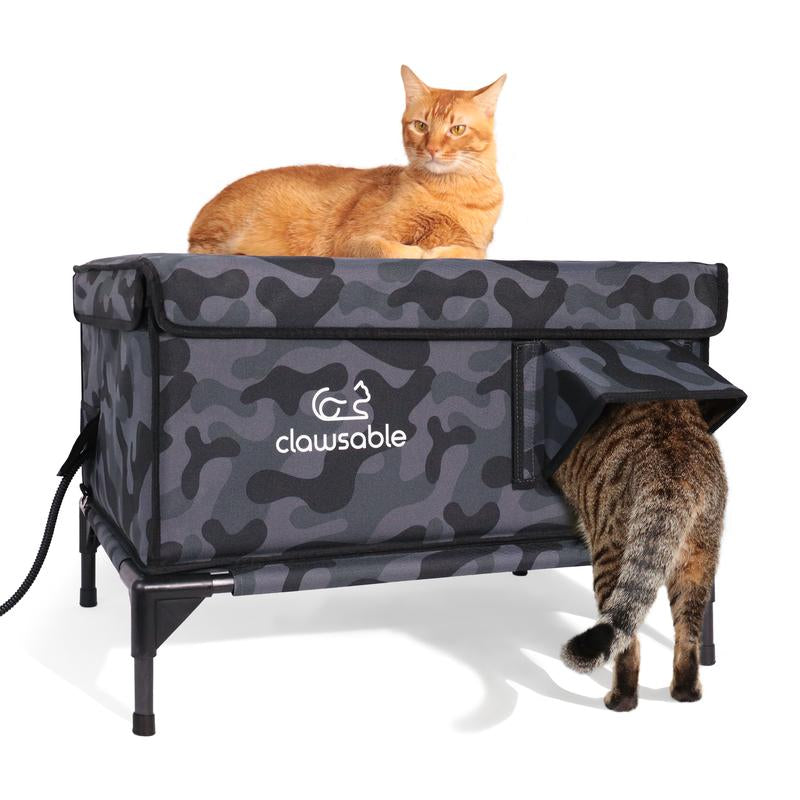clawsable heated outdoor cat house, clawsable cat house, clawsable heated cat house, cat house, cat shelter, cat outdoor shalter, cat bed, cat comfort, cat heater house, pet toyery cat house, clawsable cat shelter. pet toyery, best cat outdoor house, cat house, green cat house, cat outdoor cave, best cat clawsable house, cat house for winter, cat house for snow, best cat heated house, original clawsable house, original cat house for outdoor cat