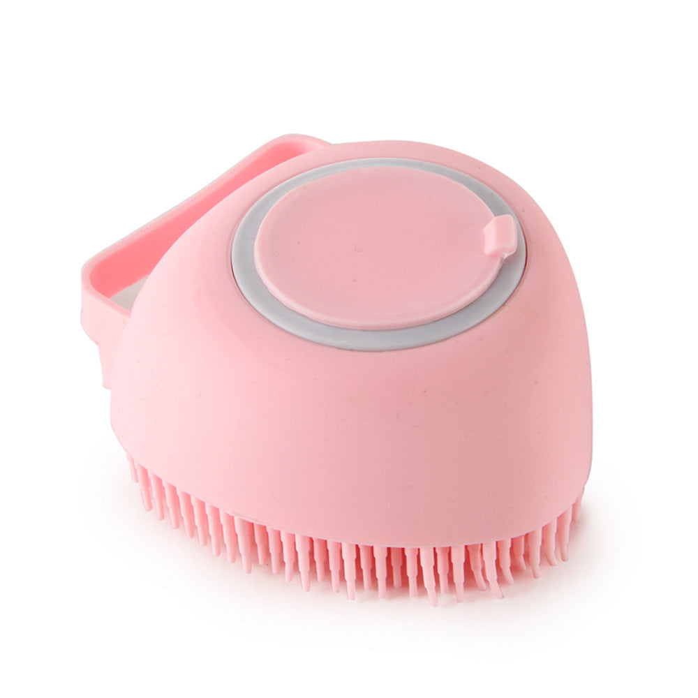 Dog and Cat Grooming Silicone Bath Brush - Gentle Massage Brush for Cleaning and Shampooing