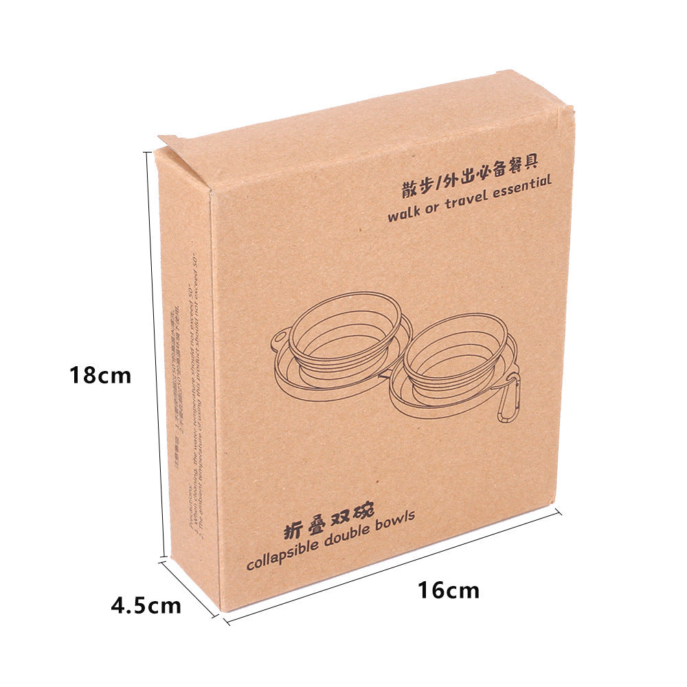 Folding Silicon Pet Bowl Portable Travel Water Food Container Collapsible Cat Dog Water Bowl