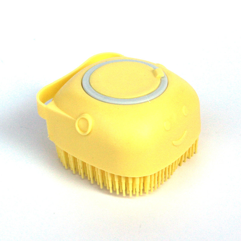 Dog and Cat Grooming Silicone Bath Brush - Gentle Massage Brush for Cleaning and Shampooing