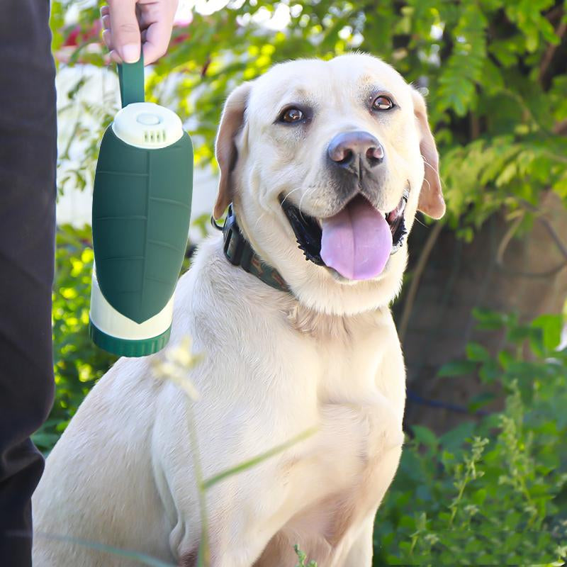 2-in-1 Portable Pet Dog Water Bottle & Foldable Silicone Food Bowl, Travel Dispenser for Puppies and Labradors, Convenient Outdoor Pet Supplies