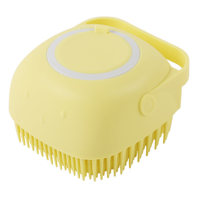 Dog and Cat Grooming Silicone Bath Brush - Gentle Massage Brush for Cleaning and Shampooing