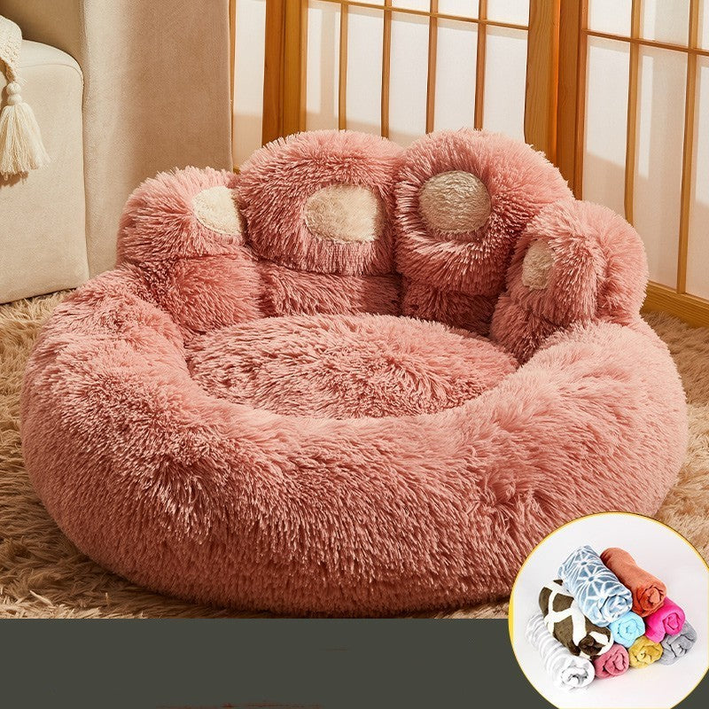 Soft & Durable Pet Sofa Bed for Medium to Large Dogs - Fleece-Lined Comfort