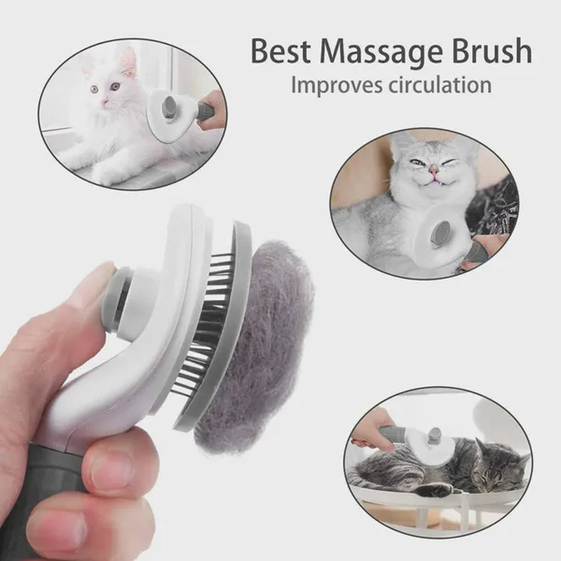 Pet Dog Brush Cat Comb Self Cleaning Pet Hair Remover Brush for Dogs Cats Grooming Tools Pets Dematting Comb Dogs Accessories