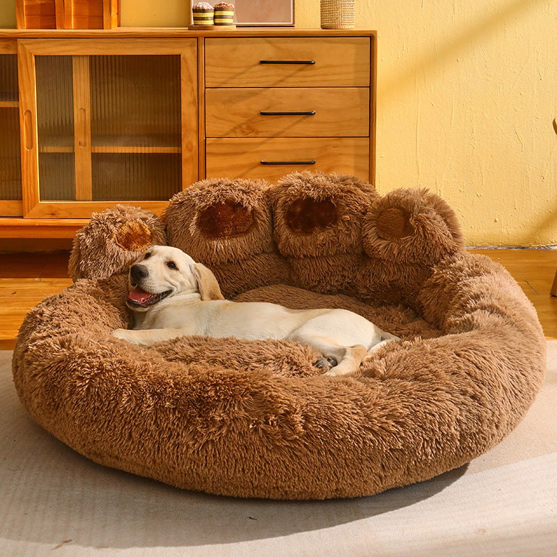 Soft & Durable Pet Sofa Bed for Medium to Large Dogs - Fleece-Lined Comfort