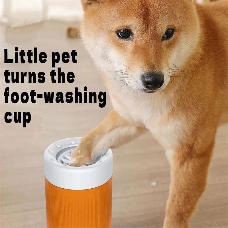 Pet Paw Grooming & Cleaning Cup – Automatic Foot Wash for Dogs and Cats