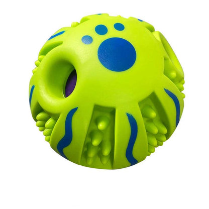 "Glow Wobble Giggle Ball 🌟 – Fun, Interactive Light-Up Toy for Dogs"