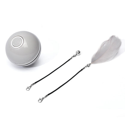 Rechargeable Auto-Rolling LED Light Cat Ball