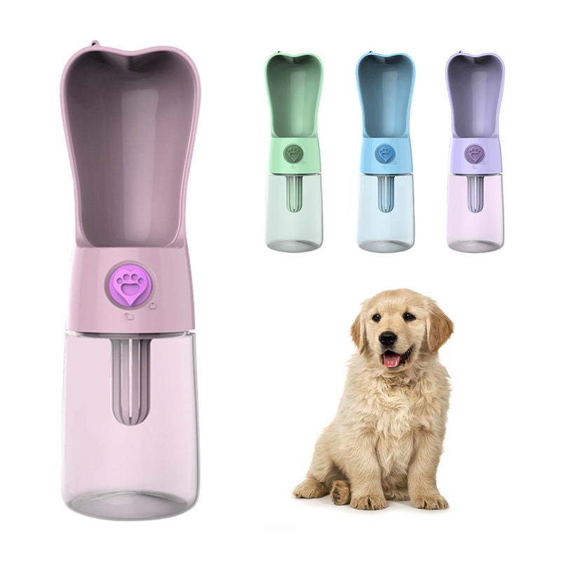 Portable Pet Water Bottle & Feeder for Dogs and Cats