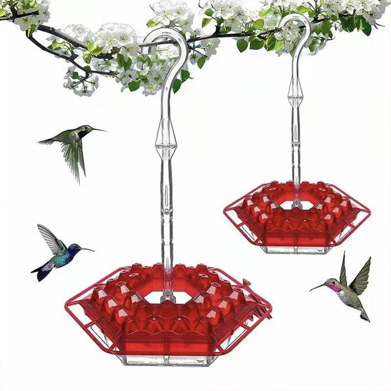 Hummingbird Feeder Tray – Hexagonal, Leak-Proof, Easy to Refill & Clean for Your Yard