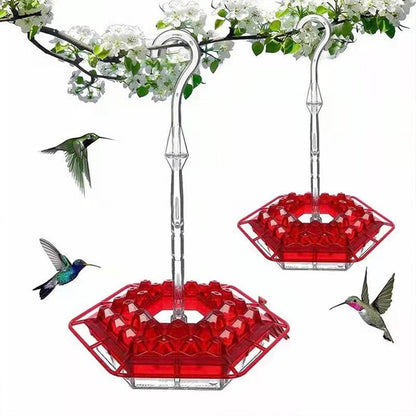 Hummingbird Feeder Tray – Hexagonal, Leak-Proof, Easy to Refill & Clean for Your Yard