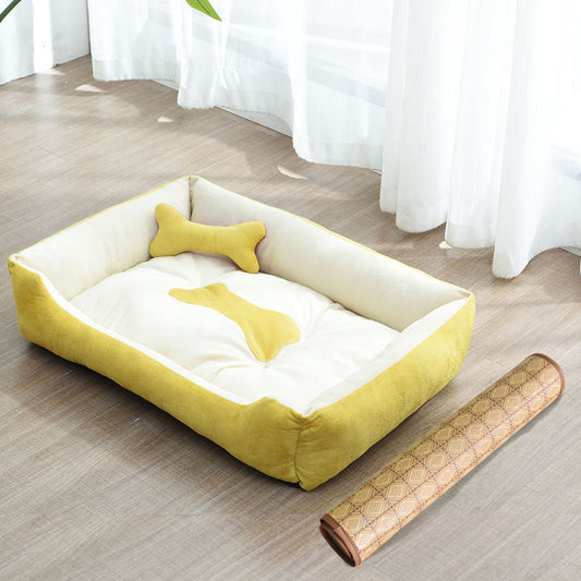 All-Season Dog, Cat Bed & Mat for Medium Breeds