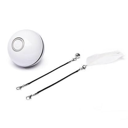 Rechargeable Auto-Rolling LED Light Cat Ball