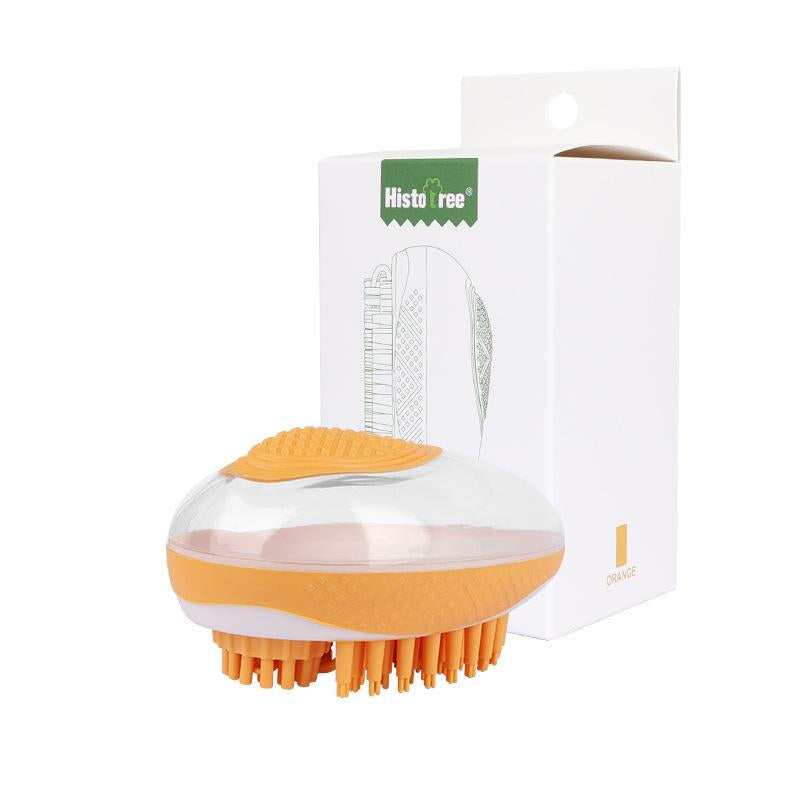 Silicone Dog & Cat Bath Brush – 2-in-1 Pet Grooming & Massage Tool for Shower and Hair Care