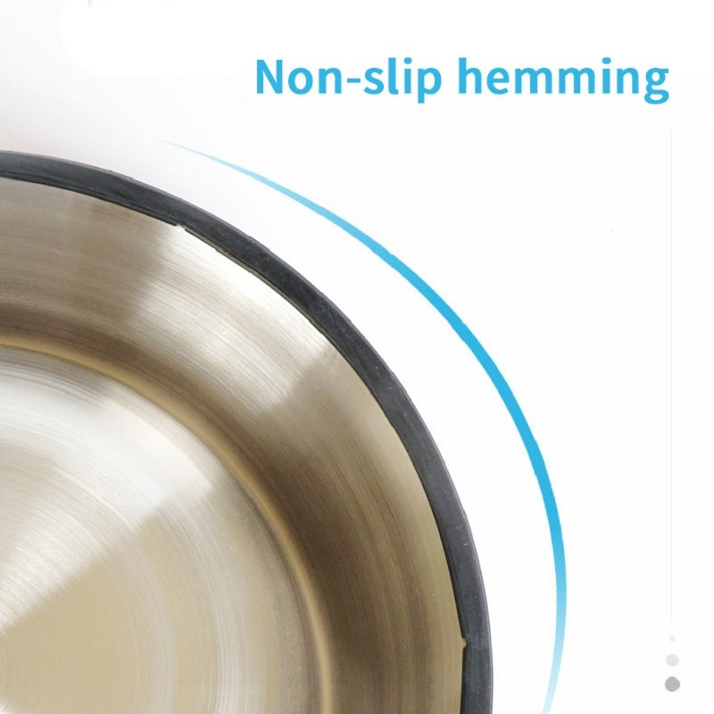 Stainless Steel Pet Bowl with Colorful Melamine Pot – Stylish & Practical Design