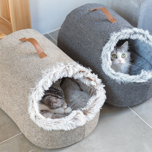 cats, catlovers, cat bed, pet bed, cat sleeping bag, pet sleeping bed, plush bed, Winter cat bed, Plush cat bed, Cozy pet bed for cats, Self-warming cat bed, Round cat cushion, Cat sleep bag bed, 2-in-1 cat bed and sleep bag, Anxiety-relief pet bed, Calming pet bed for cats, Machine washable cat bed, Small pet winter bed, Warm cat bed for winter, Soft bed for small dogs and cats, Pet Toyery plush pet bed. 