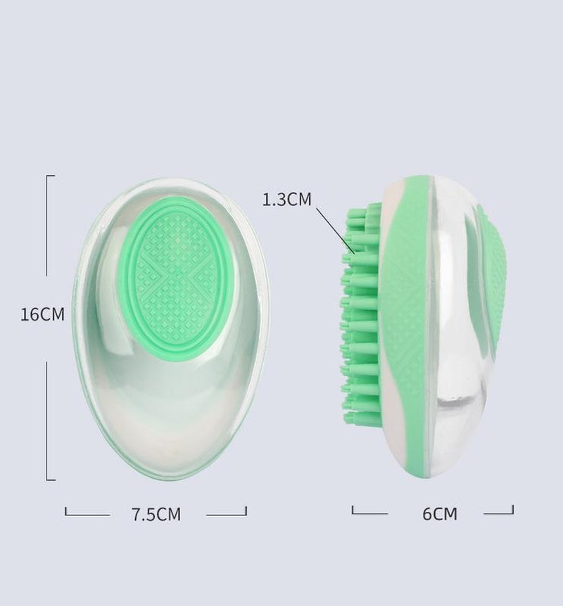 Silicone Dog & Cat Bath Brush – 2-in-1 Pet Grooming & Massage Tool for Shower and Hair Care