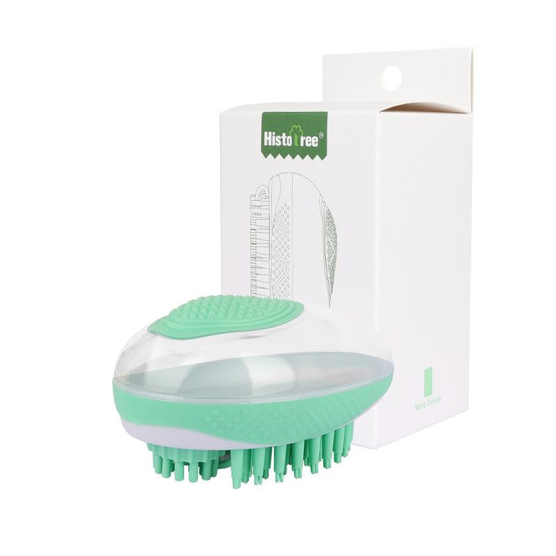 Silicone Dog & Cat Bath Brush – 2-in-1 Pet Grooming & Massage Tool for Shower and Hair Care
