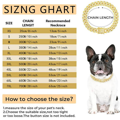 Rhinestone Embellished Pet Collar, Punk Style Fashionable Collar for Small & Medium Dogs and Cats, Stylish Pet Accessories