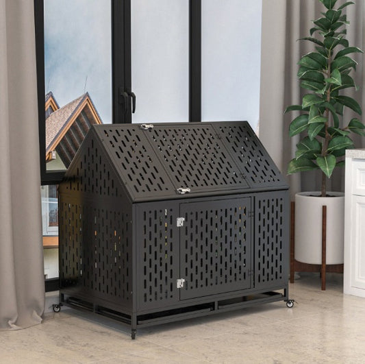 Indestructible Dog Crate – Sturdy Pet Toyery Kennel for Large Dogs
