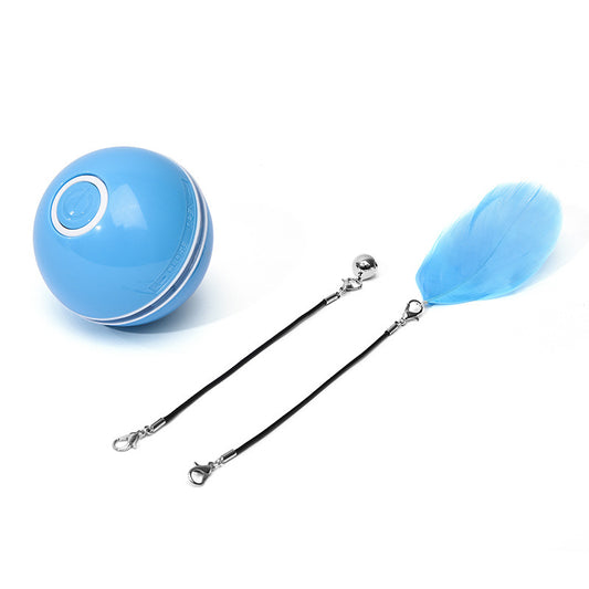 Rechargeable Auto-Rolling LED Light Cat Ball
