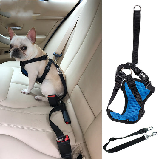 Pet Car Seat Belt with Relaxing Massage Support