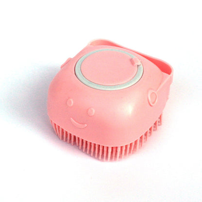 Dog and Cat Grooming Silicone Bath Brush - Gentle Massage Brush for Cleaning and Shampooing