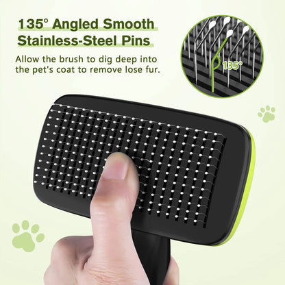 Pet Brush with Stainless Steel Pins metal dog brush, steam brush, metal cat brush, metal brush for dogs, metal pet brush, dog brush metal, dog metal brush, cat brush metal, dog grooming wire brush, metal cat grooming brush, metal dog grooming brush, metal dog hair brush, metal pin brush for dogs, round metal dog brush, stainless steel dog brush, steel brush for dogs, pet grooming brush, de shedding brush, best brush for dog, best brush for cat, steam brush, best grooming brush for pet, best grooming brush f