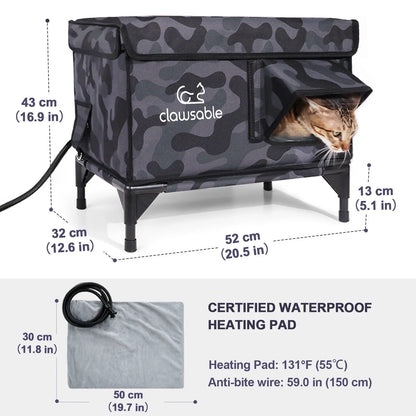 clawsable heated outdoor cat house, clawsable cat house, clawsable heated cat house, cat house, cat shelter, cat outdoor shalter, cat bed, cat comfort, cat heater house, pet toyery cat house, clawsable cat shelter. pet toyery, best cat outdoor house, cat house, green cat house, cat outdoor cave, best cat clawsable house, cat house for winter, cat house for snow, best cat heated house, original clawsable house, original cat house for outdoor cat