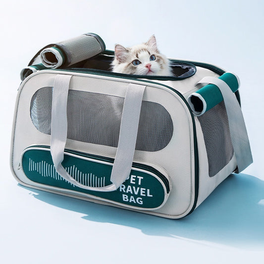 Portable Soft-Sided Pet Carrier Bag – Collapsible & Airline Friendly for Dogs and Cats
