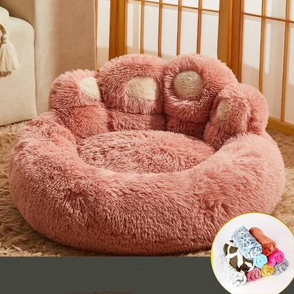 Soft & Durable Pet Sofa Bed for Medium to Large Dogs - Fleece-Lined Comfort