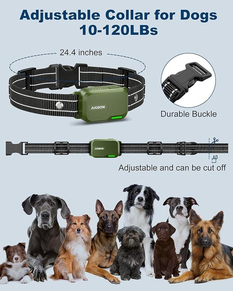 Jugbow Remote Dog Training Collar - 3300FT Range, 4 Modes, IPX7 Waterproof, Rechargeable for All Breeds