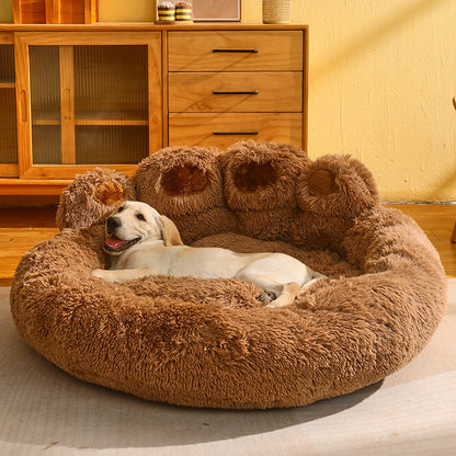 Soft & Durable Pet Sofa Bed for Medium to Large Dogs - Fleece-Lined Comfort